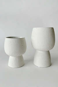 Craft material and supply: Iris Pedestal Textured Vase (Unit 4 + 12 & 18)