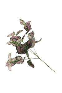 Craft material and supply: Pink + Green Foliage On Wire (unit 10)