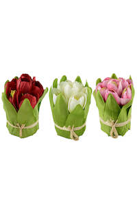 Craft material and supply: Silk Tulip Arrangement - Box of 12 + 48