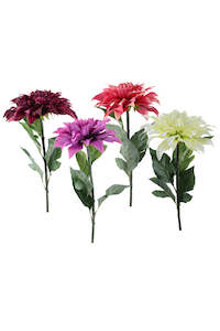 Craft material and supply: Silk Dahlia Flower Box 12