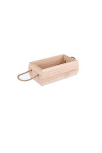 Wooden Box w/ Rope Handles (unit 6)