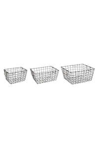 Craft material and supply: Rectangle Wire Basket (unit 3 +12)