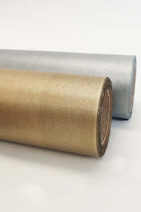 Craft material and supply: 50gsm Metallic Kraft 20m Roll (unit 1)