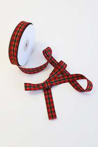 Classic Plaid Ribbon 15mm (unit 1 + 10)