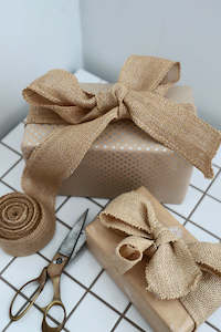 Hessian Ribbon w/ Metallic Thread (unit 3 + 24)