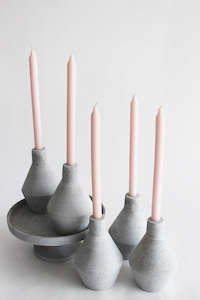 Concrete Look Candlestick Holder (unit 8)