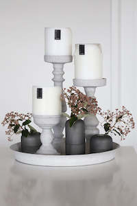 Concrete Look Candle Stands (unit 2 + 8)