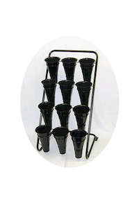 Craft material and supply: Flower Trolley-12 Vases (unit 1)