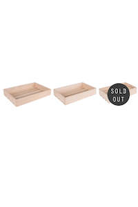 Craft material and supply: Rectangle Wooden Tray (unit 4 +20)