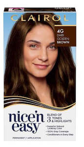 Hair Treatment: Clairol Nice & Easy 4G Dark Golden Brown