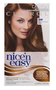 Hair Treatment: Clairol Nice & Easy 5W Medium Caramel Brown