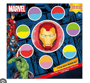 Marvel 7 Piece Bath Bomb Set