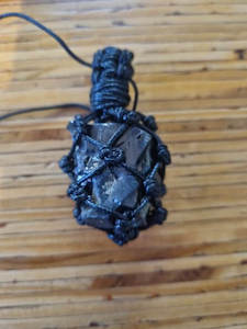 Wrapped Elite Shungite pendant 10-15 grams -  LARGE