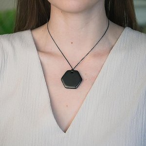 Shungite pendant "Hexagon" - Strength, Unity & Harmony