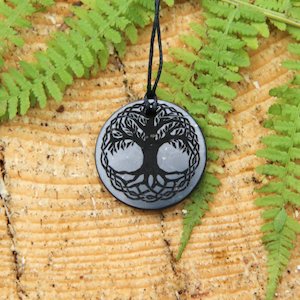 SECONDS - Celtic Shungite pendant Tree of life - Strength & Resilience