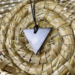 Shungite Pendant - Female Triangle - Large 45mm