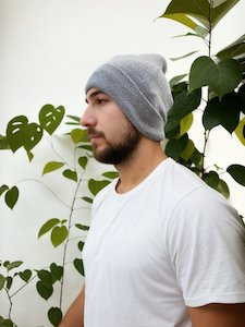 Internet only: Adults Beanie for EMF Protection - High Shielding Efficiency - Grey