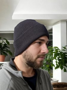 Internet only: EMF Protecting Adults Beanie - High Shielding Efficiency - Black