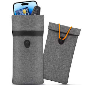 Faraday Phone pouch - Black or Grey - RFID GPS FOB Signal Blocking