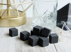 Shungite Water Purification Stones / Whiskey Stones Set of 9