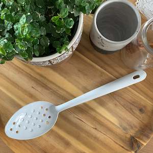 Enamel Perforated Spoon