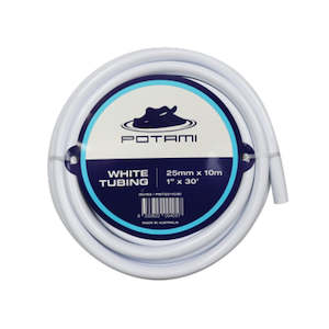 Garden supply: Potami - 25mm Flexible Tubing White 10m