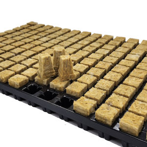 Garden supply: Stone Wool Tray - 25mm x 25mm  x 40mm 150 Piece