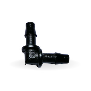 Garden supply: 4mm Elbow - Plastic irrigation plumbing fitting