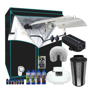 Grow Tent Starter Kit 1.4 Metre - 600w GHP Digital Enforcer Light Set - 150mm Fan & Carbon