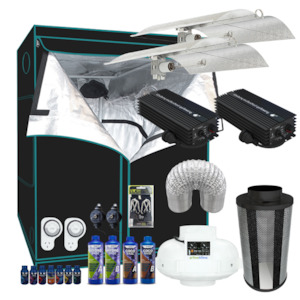 Grow Tent Starter Kit 2.4 x 1.2 Metre - 2x 600w GHP Digital Enforcer Light Set -…