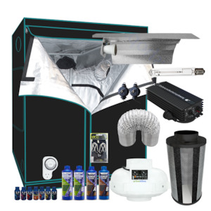 Grow Tent Starter Kit 1.4 Metre - 600w Digi Ballast Light Set - 150mm Fan & Carbon