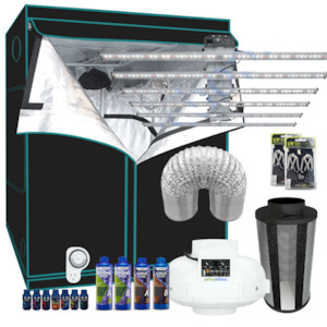 Grow Tent Starter LED Kit 1.4 Metre - Model X 720w LED Light - 150mm Fan & Carbon