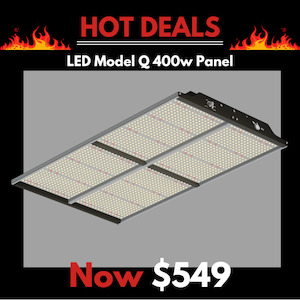 LED 400w Q series Panel - Dimmable full spectrum grow light