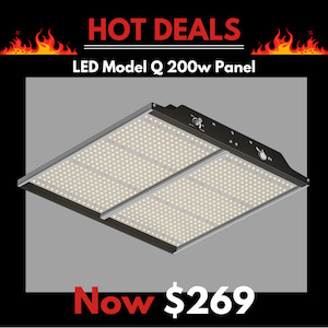 LED 200w Q series Panel - Dimmable Full spectrum grow light