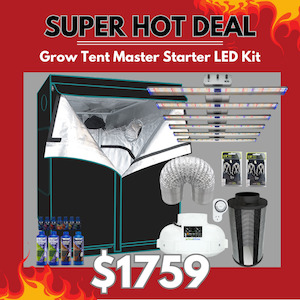 Grow Tent Master Starter LED Kit 1.2 Metre - 510w Hellion PRO LED Light - 150mm …