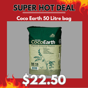 Garden supply: Coco Earth 100% Organic Coir Substrate 50 Litre Bag - Galuku