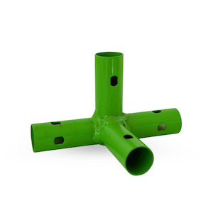 Garden supply: 4 way Grow Tent tee fitting 22mm - Green