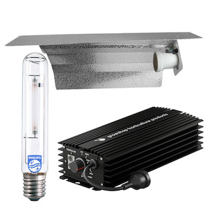 Grow Light Kit 600w Digital Ballast GHP, Son-T Philips HPS Lamp & Reflector Wing…