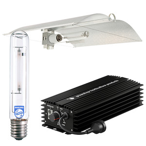 Grow Light Kit 600w Digital Ballast GHP, Son-T Philips HPS Lamp & Medium Avenger…