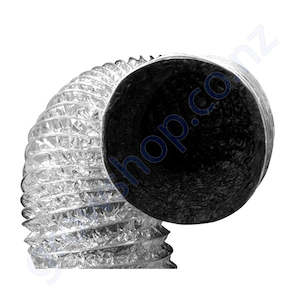 Garden supply: Ducting 200mm x 10 Metres -Black inside Foil outer