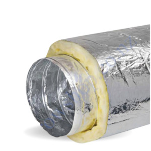 Garden supply: Ducting Insulated 100mm x 10 Metres