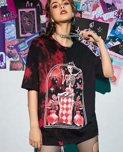 Clothing: Tie-Dye Skeleton T-Shirt - XL