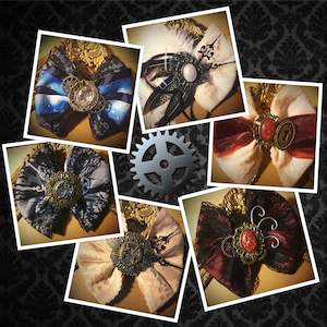 Steampunk Hair Bows