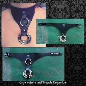 Handmade Leather O-Ring Collar