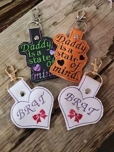 Daddy and Brat Key Chain Tags