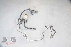 Brakes: Nissan R34 Skyline RB25 Power Steering Lines & Fluid Reservoir RB20 98-02