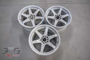 Wheels Tyres: 3x 18x9 Inch +38 Offset M&T Garage Replay Alloy Wheel Set 5x114 5x100 PCD