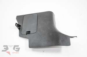 Interior: Nissan R34 Skyline COUPE RH Right Lower Kick Trim A Pillar Panel 98-02