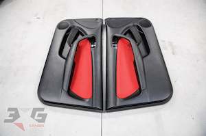 JDM Honda DC5 Integra Type R Kouki RED Insert Interior Door Card Panels Trim