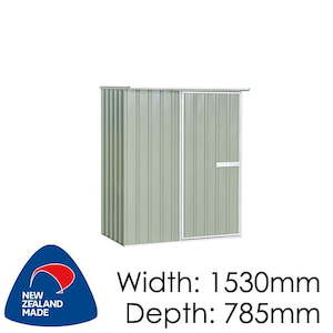 Galvo GVO1508 Hazy Grey Garden Shed - Garden Sheds NZ